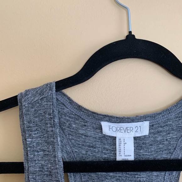 Grey Forever 21 Skater Dress - Picture 2 of 3